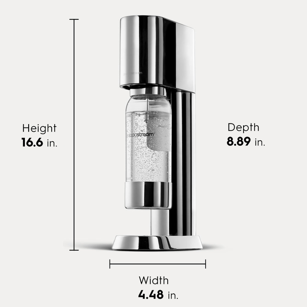 enso sparkling water maker size and dimensions