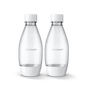 Sodastream Slim Sparkling Water Bottle Twin Pack White 16.9 oz – 2