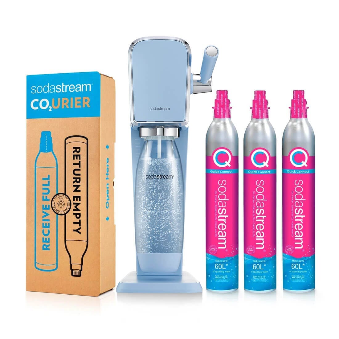 SodaStream Art Sparkling Water Maker + Quick Connect Cylinder