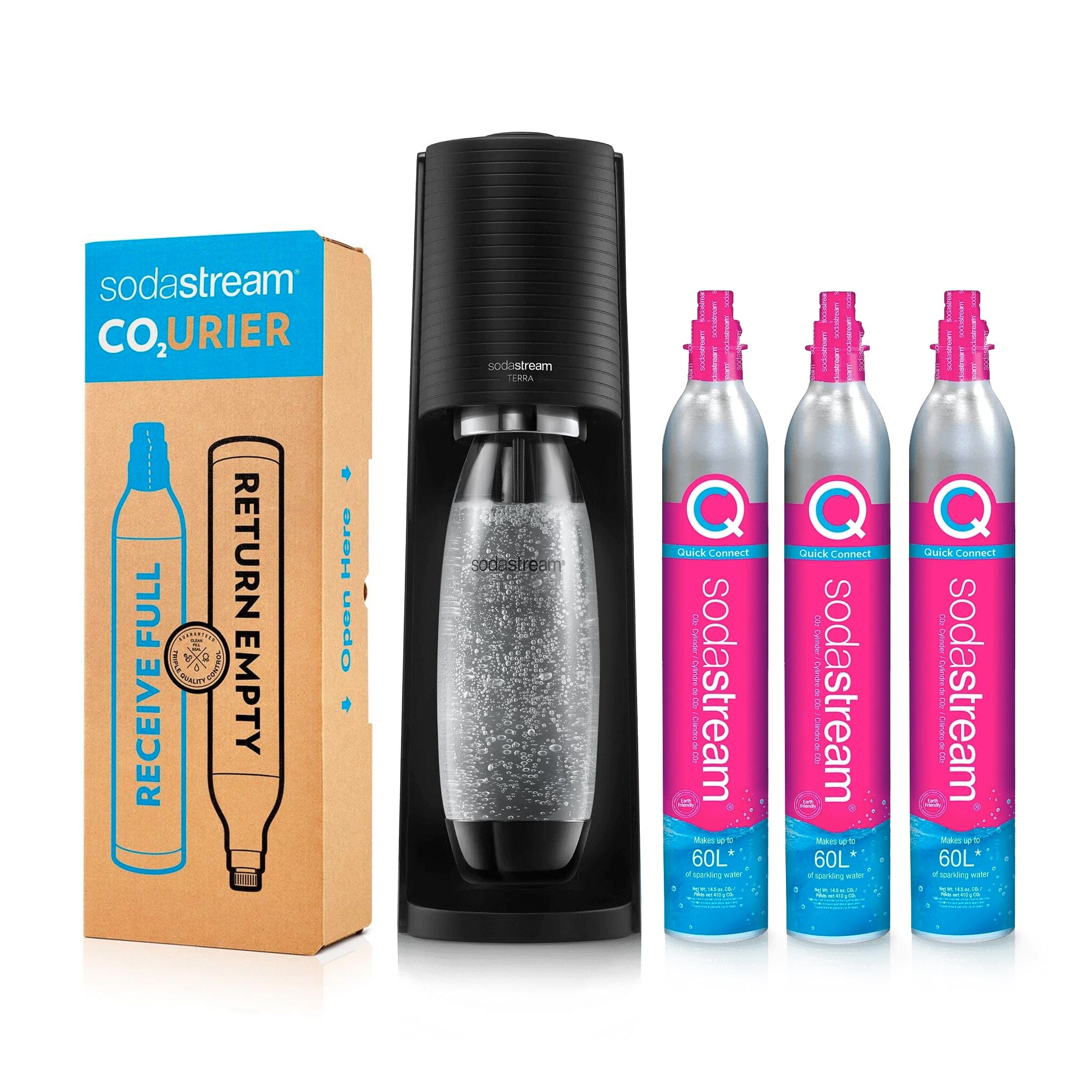 SodaStream TERRA SSM1088 RED (ピンクシリンダー付)-hybridautomotive.com