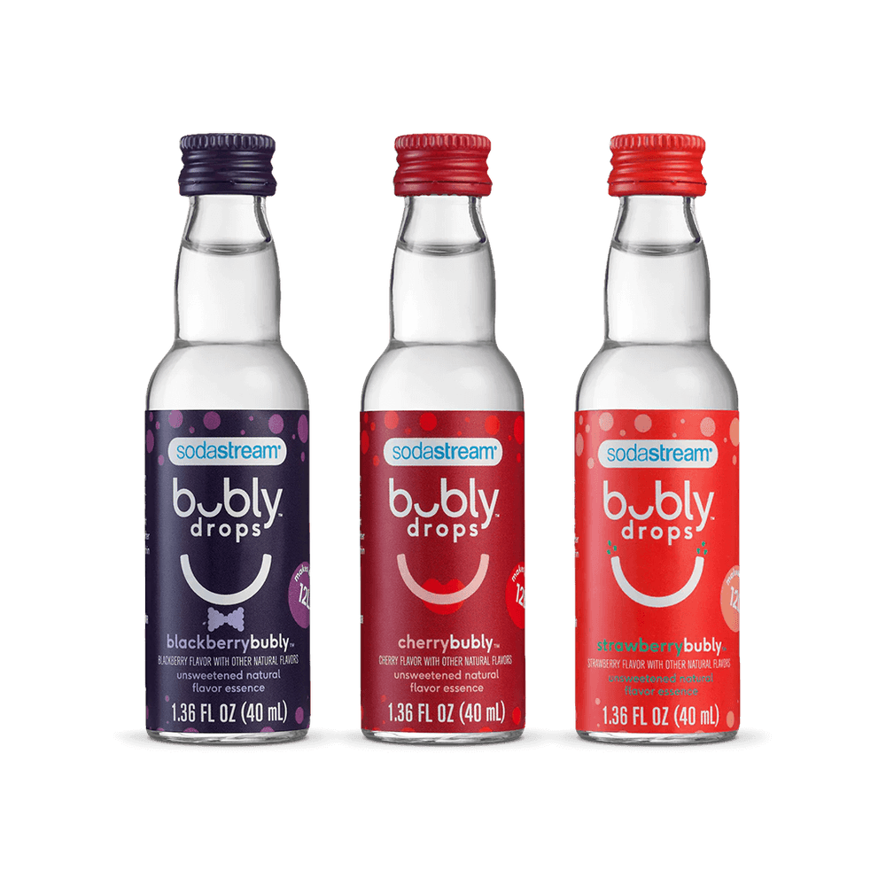 Sodastream bubly drops Berry Bliss Variety Natural Flavor Essence 3 Pack 40ml